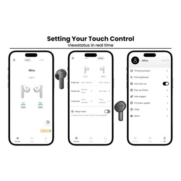 Wireless Earbuds, TWS Headphones with APP - Picture 10 of 14